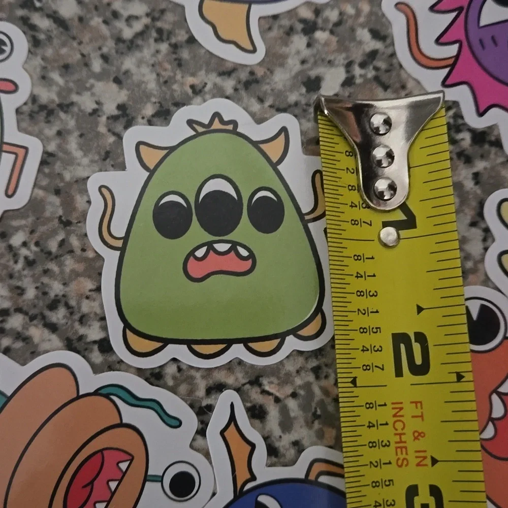 🍒🍒 Colorful Monster Stickers (set of 10)